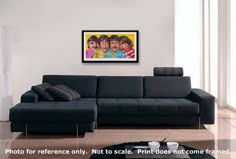 Beatles Limited Edition 22in. x 12 in. Giclee print on paper