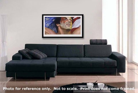 Rocky Sylvester Stallone 26" x 14" giclee print on paper