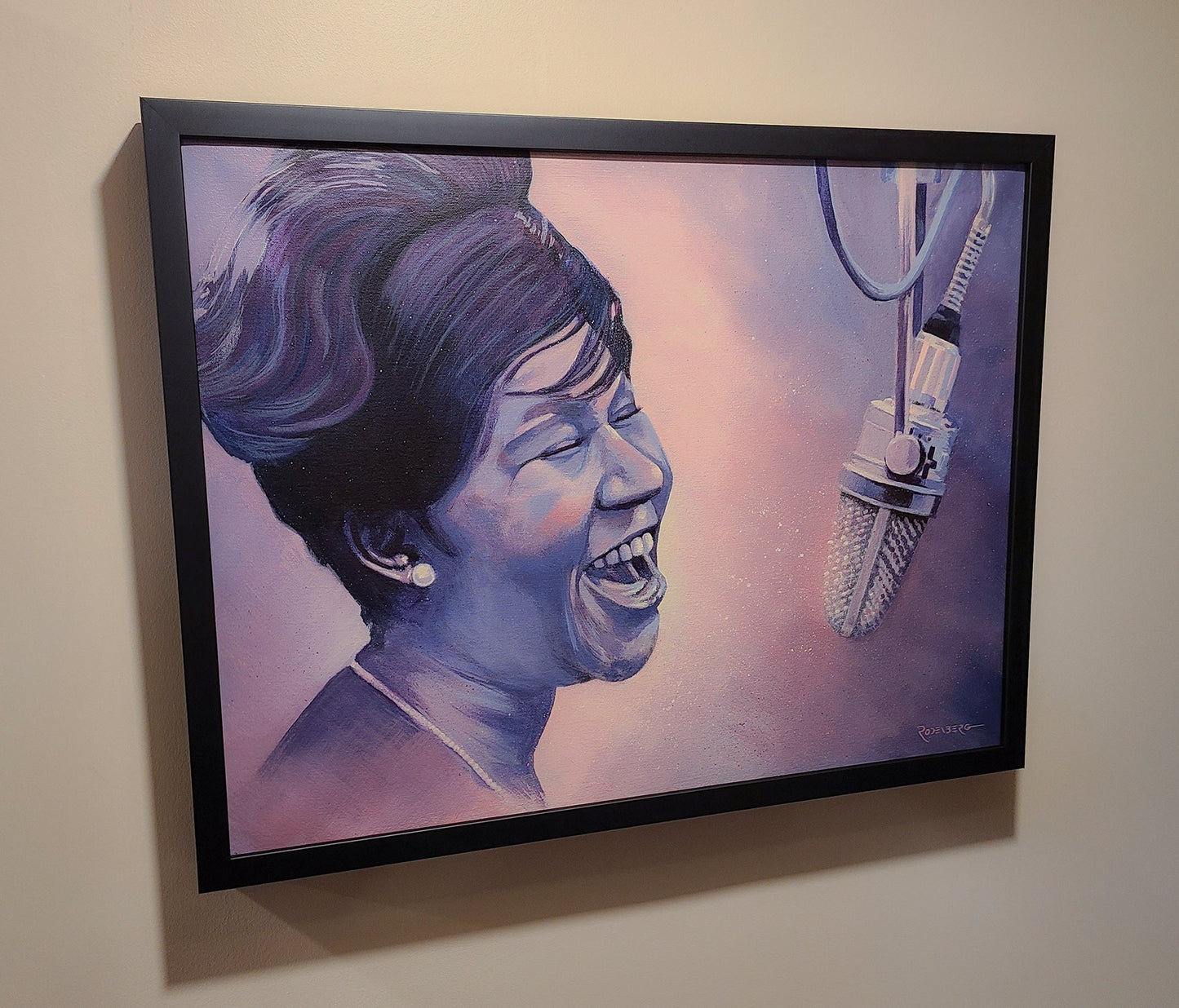 Aretha Franklin painting