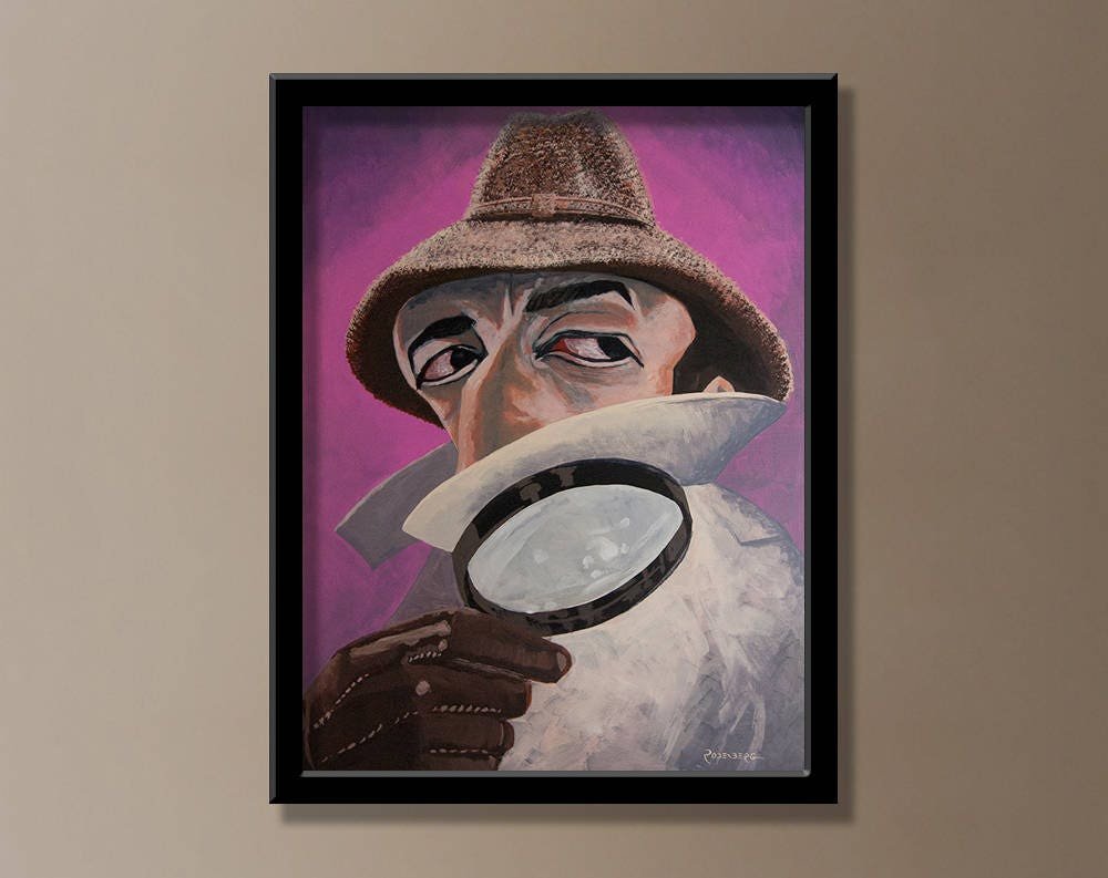 Peter Sellers Inspector Clouseau painting