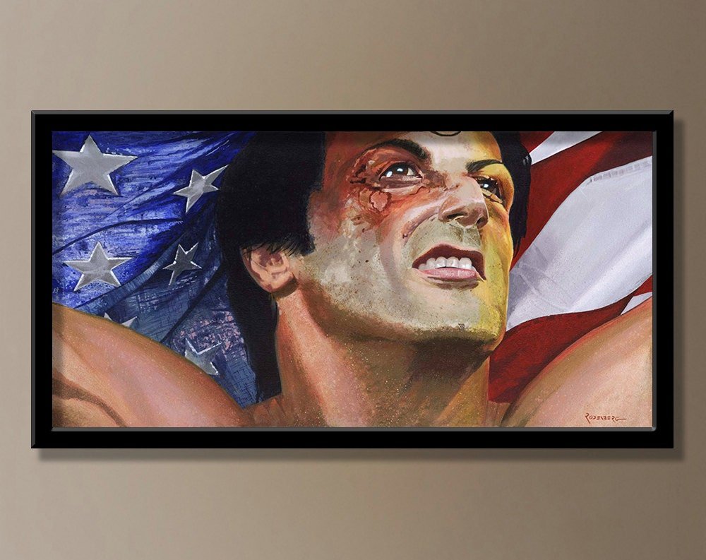 Sylvester Stallone Rocky Balboa painting