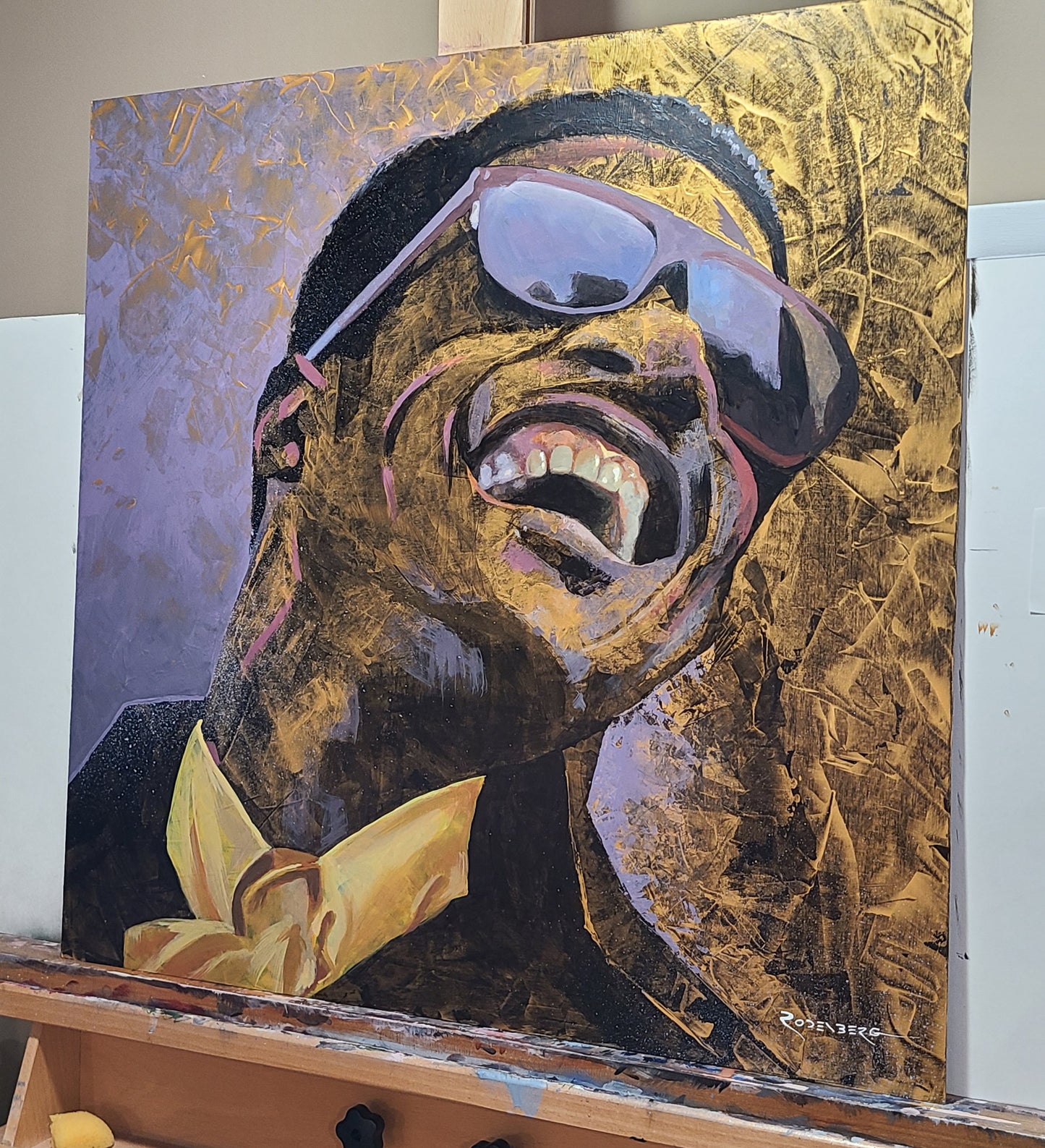 Stevie Wonder painting