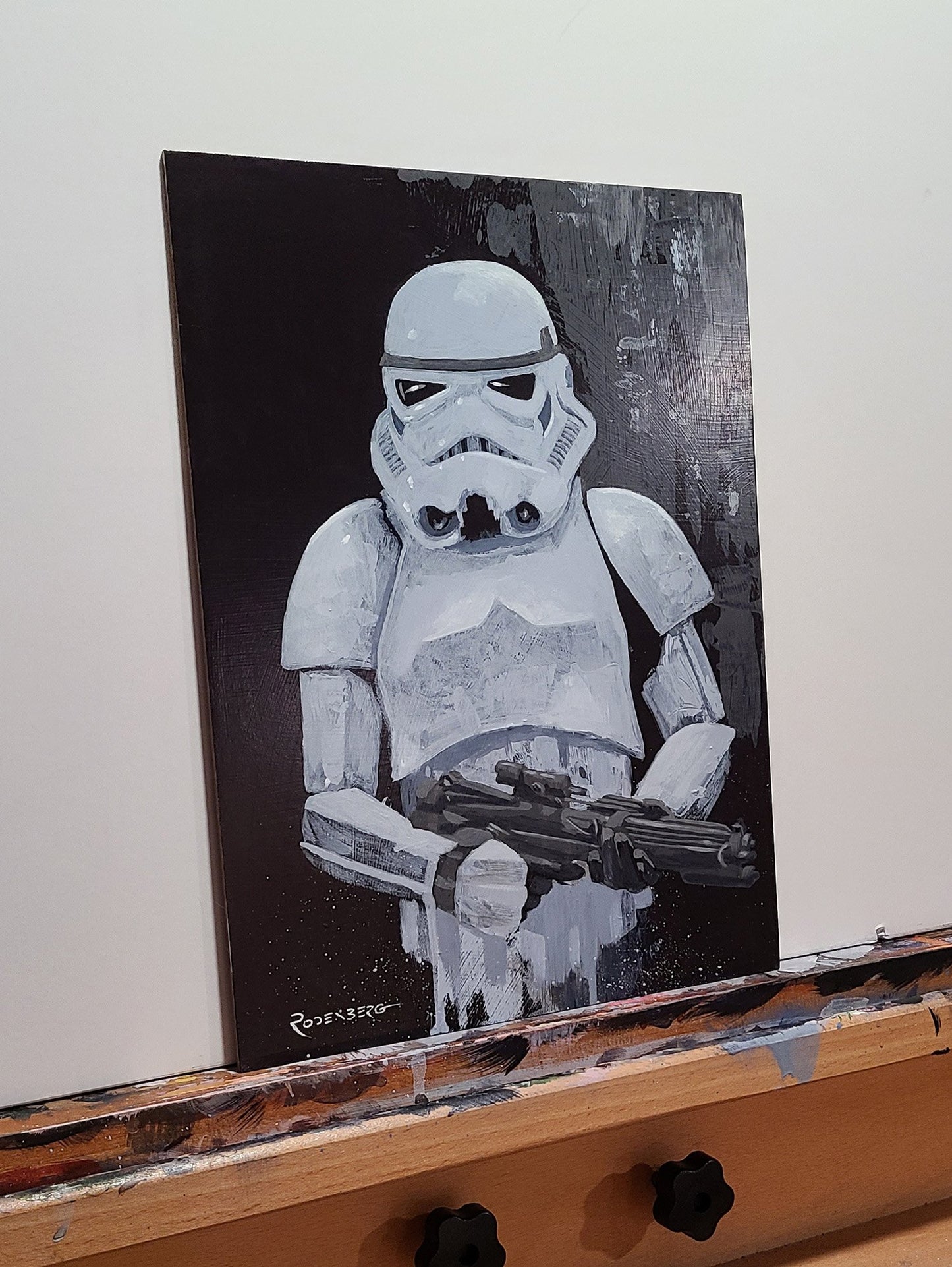 Star Wars Stormtrooper painting