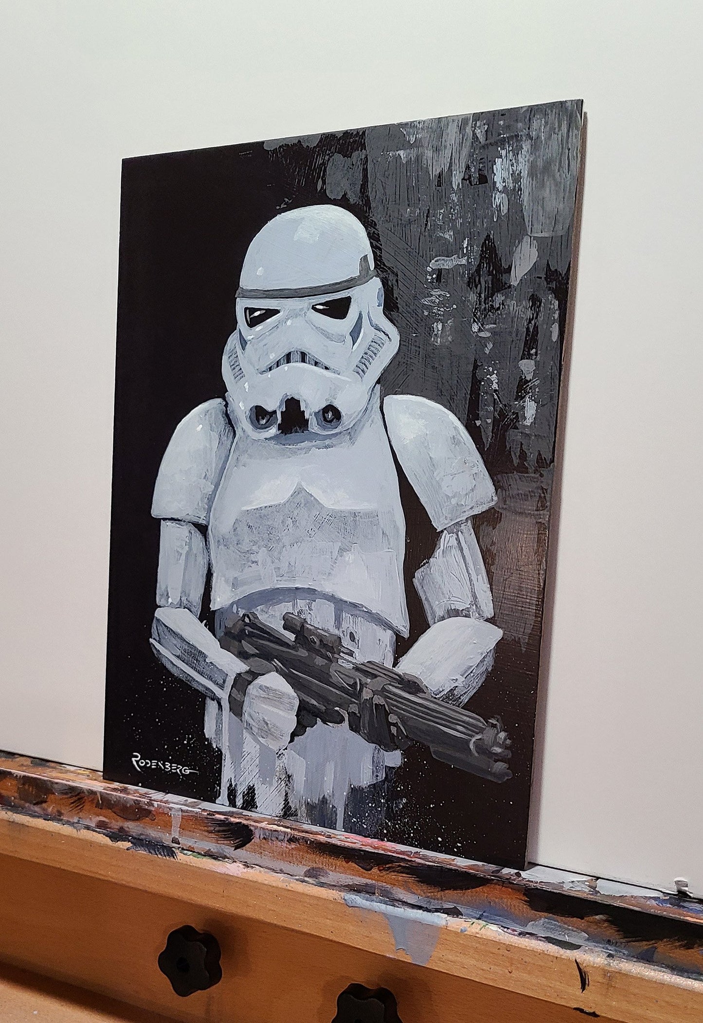 Star Wars Stormtrooper painting